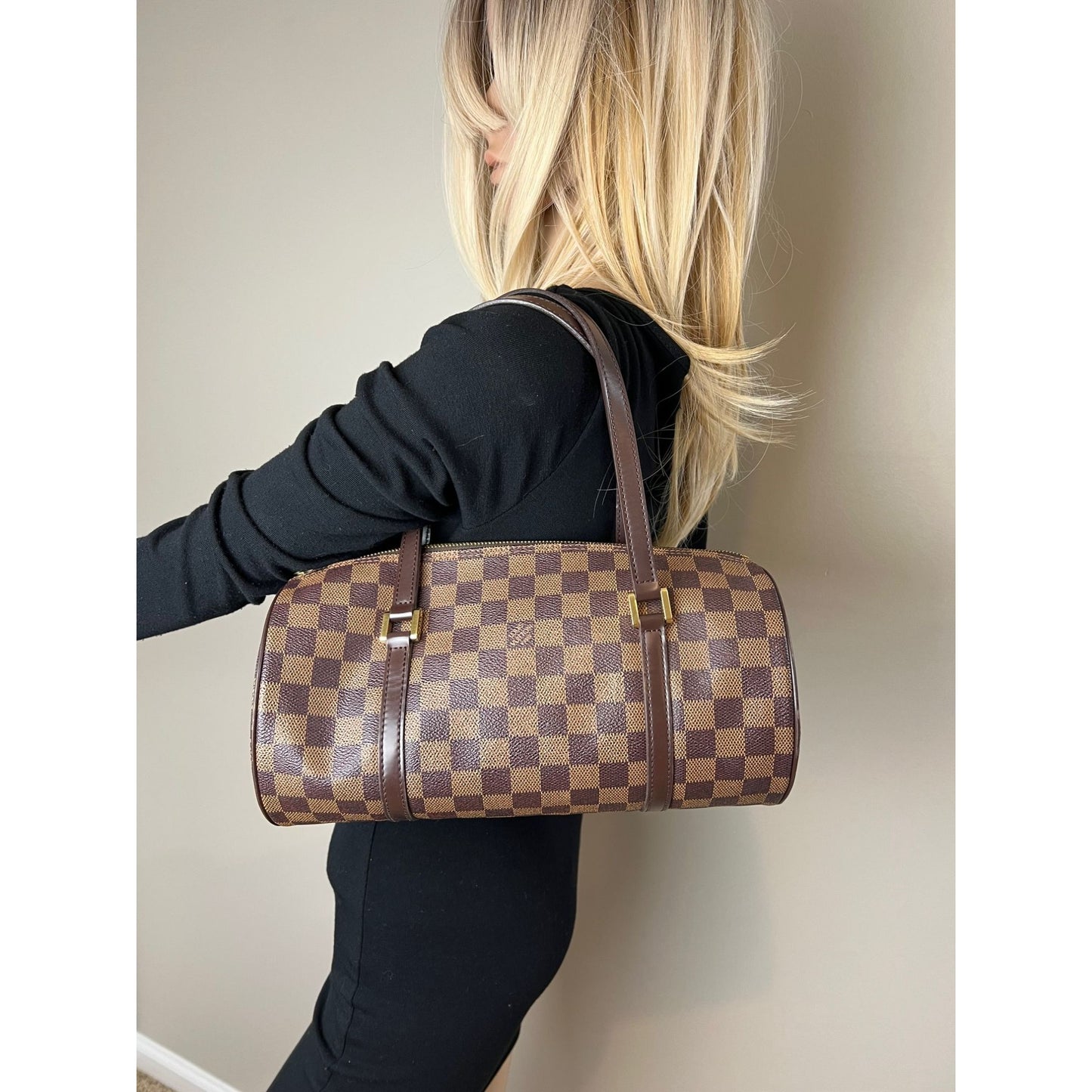 
                  
                    Louis Vuitton Papillon 30 Damier Ebene Shoulder Handbag
                  
                