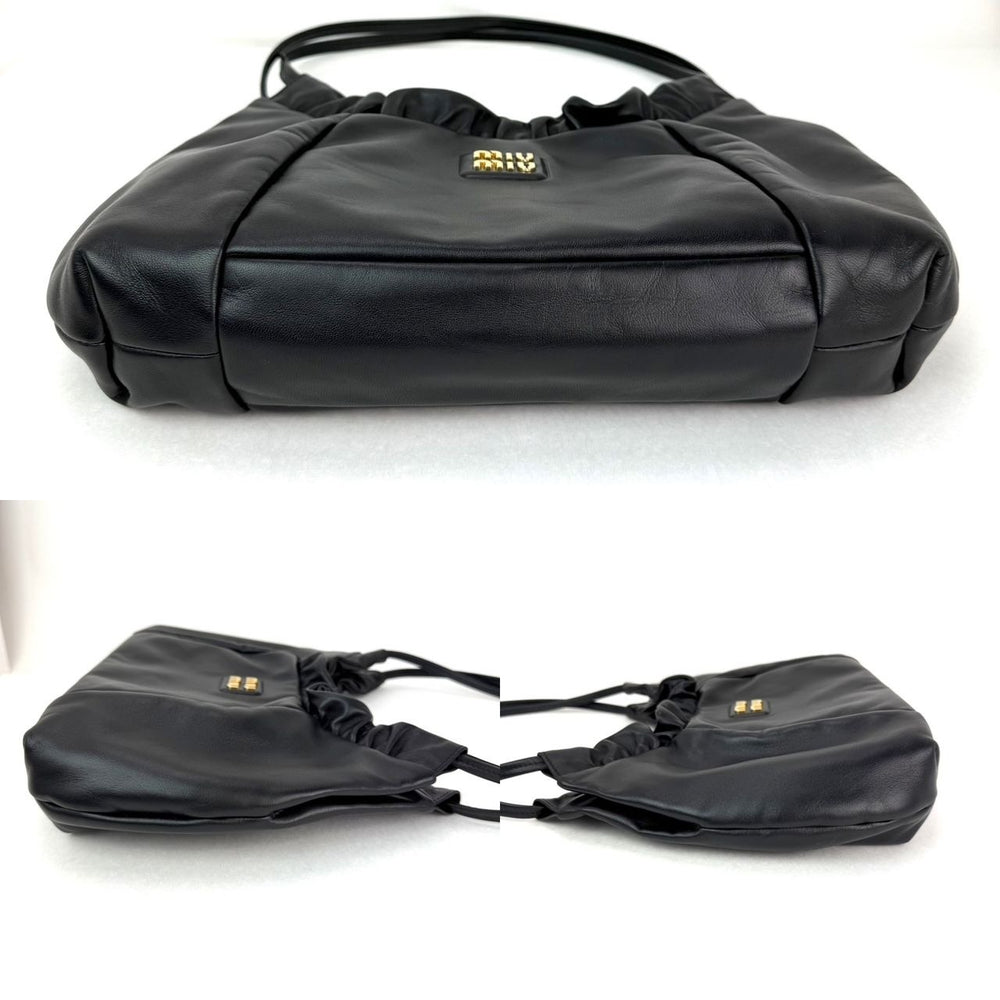 
                  
                    Miu Miu Nappa Black Leather Hobo Bag
                  
                