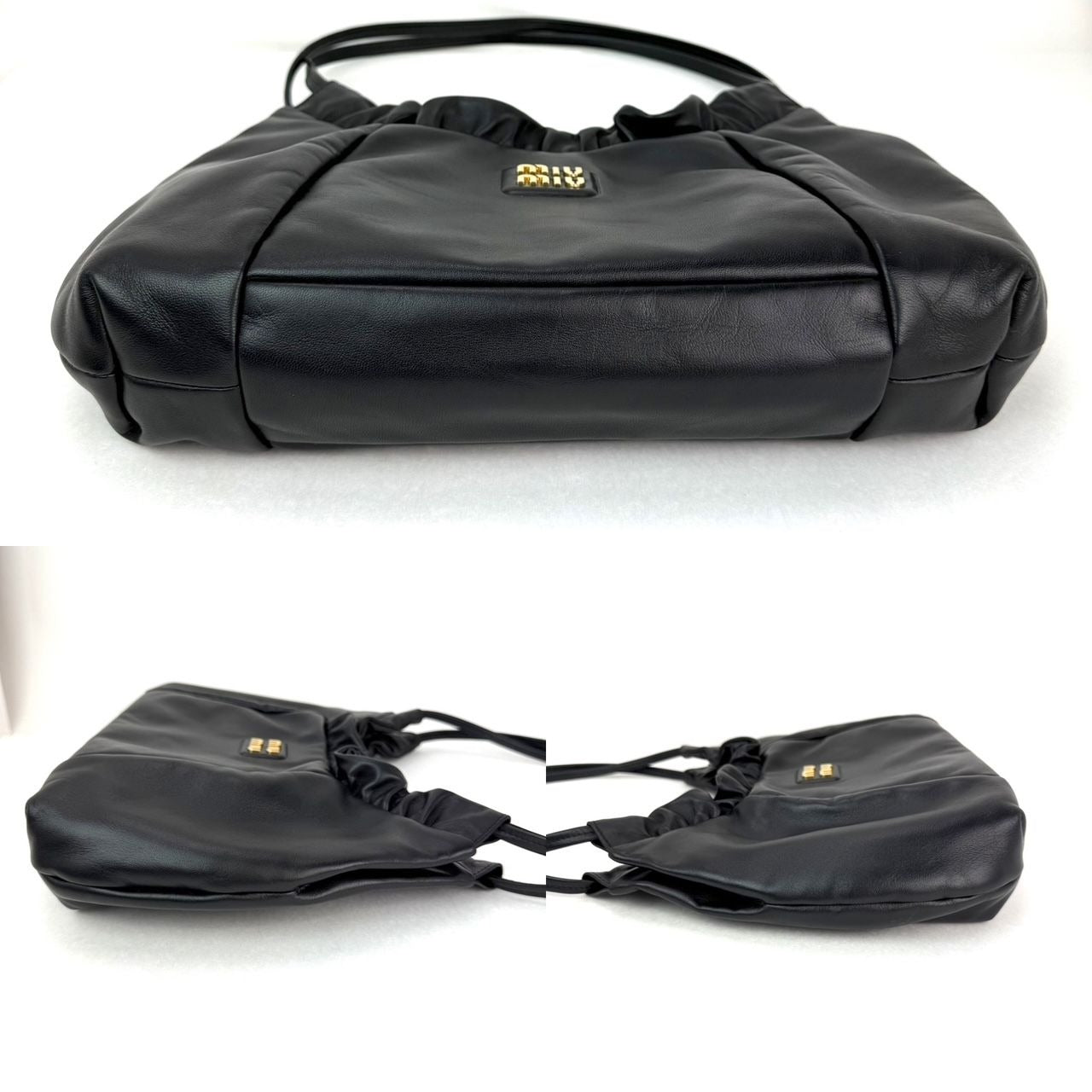 
                  
                    Miu Miu Nappa Black Leather Hobo Bag
                  
                