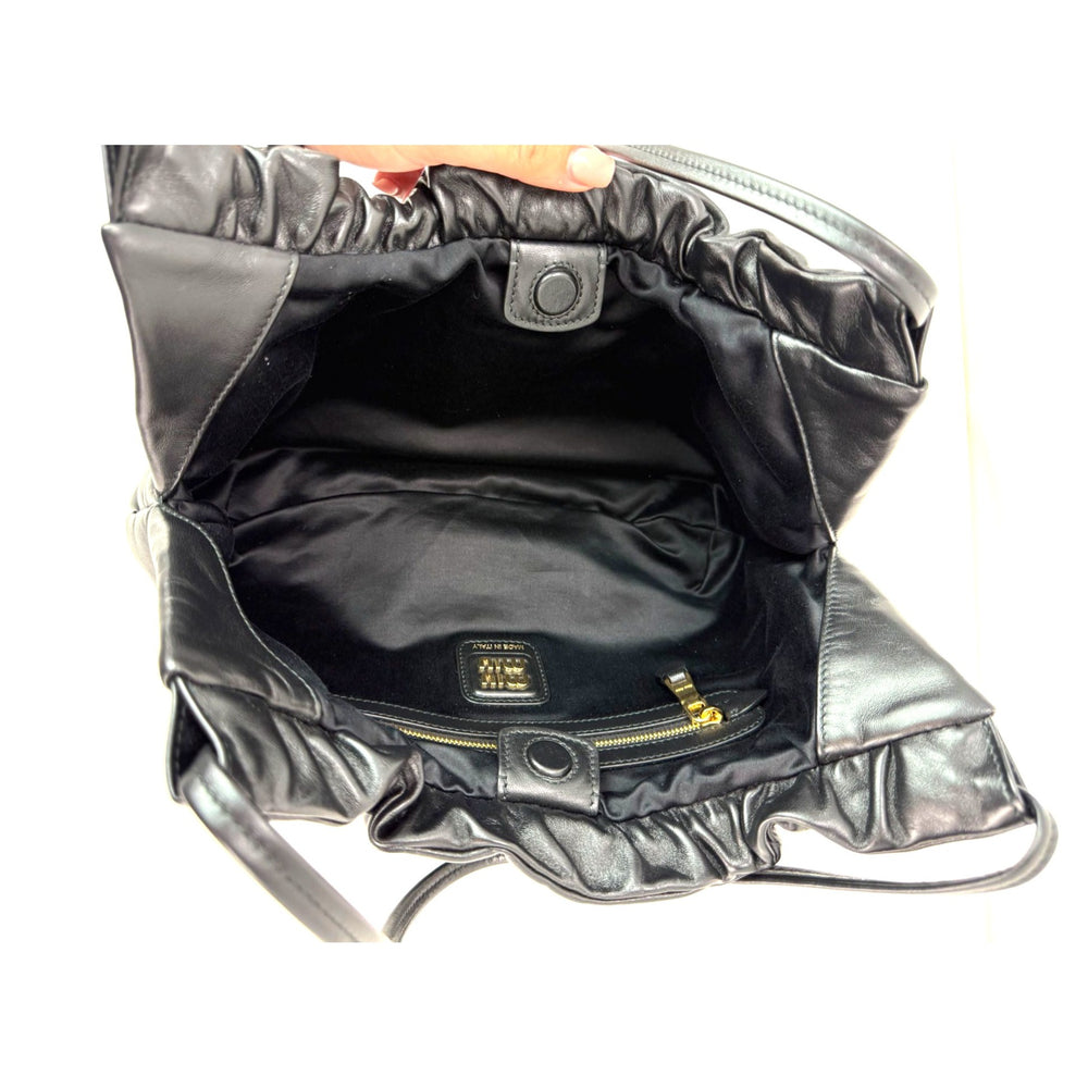 
                  
                    Miu Miu Nappa Black Leather Hobo Bag
                  
                