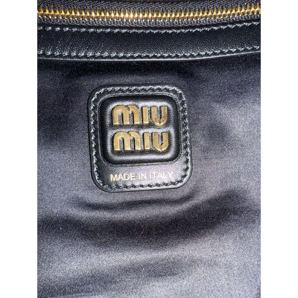 
                  
                    Miu Miu Nappa Black Leather Hobo Bag
                  
                