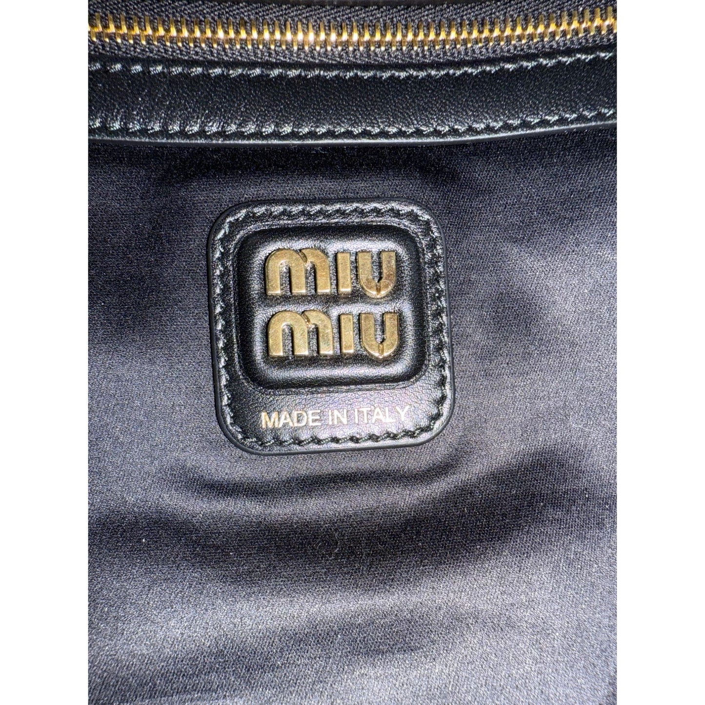 
                  
                    Miu Miu Nappa Black Leather Hobo Bag
                  
                