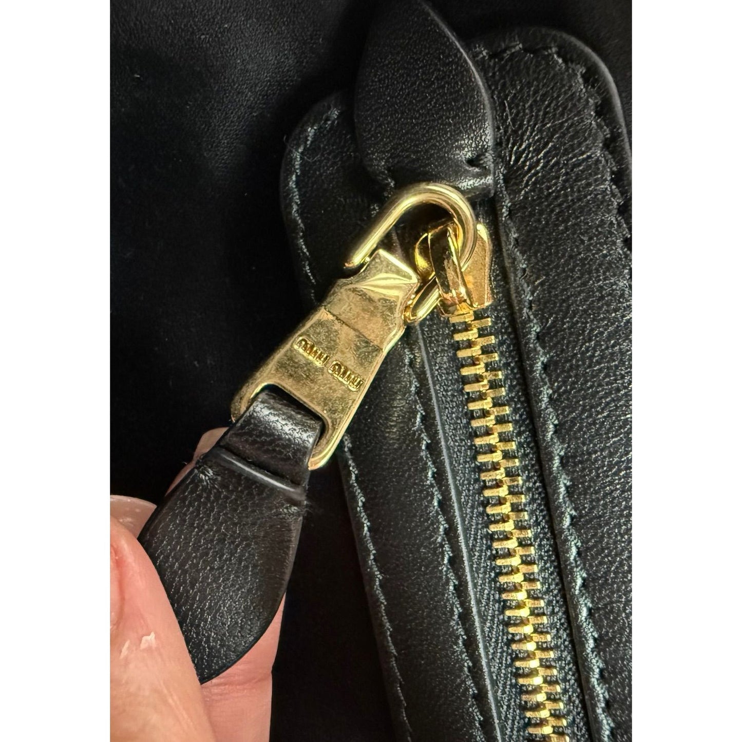 
                  
                    Miu Miu Nappa Black Leather Hobo Bag
                  
                