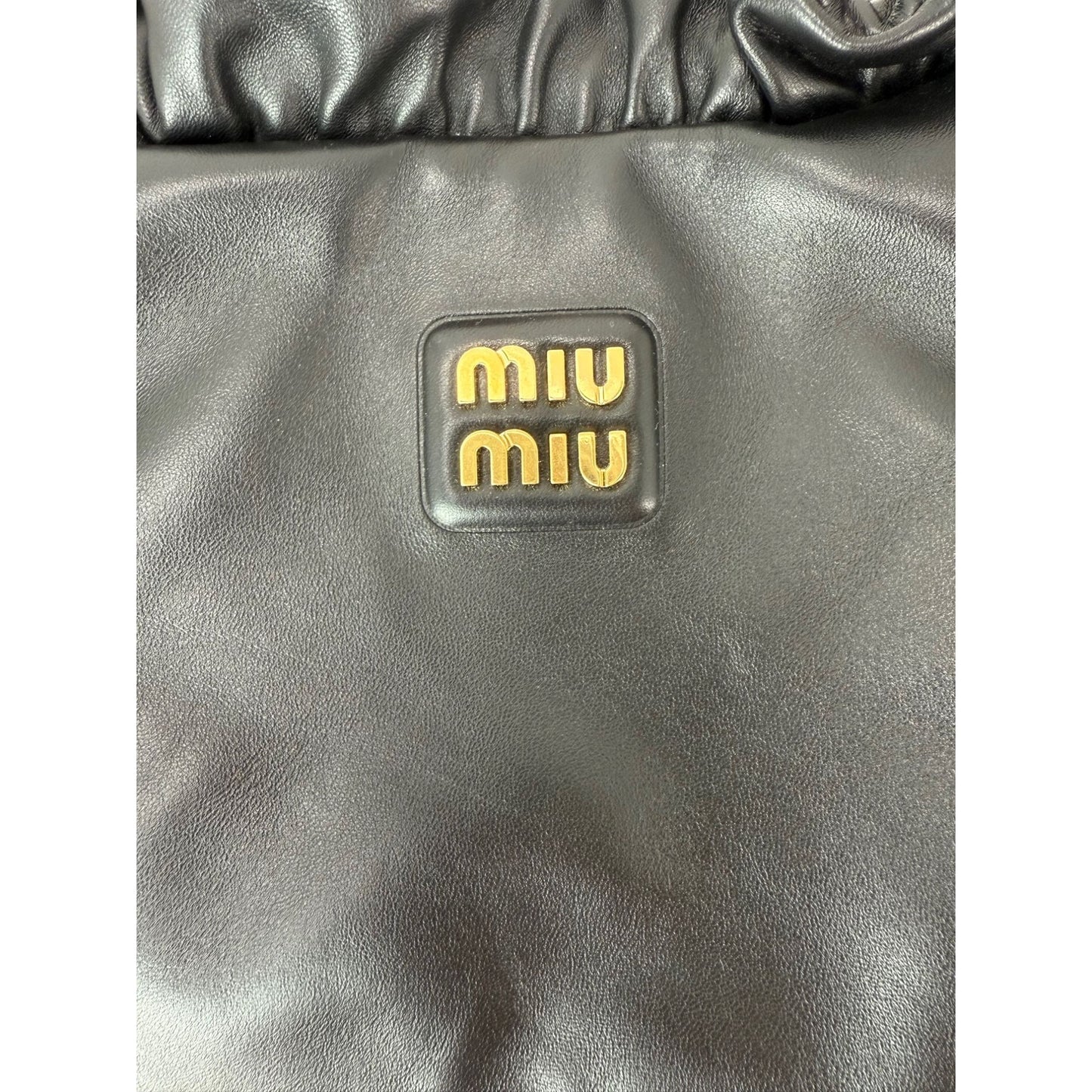 
                  
                    Miu Miu Nappa Black Leather Hobo Bag
                  
                
