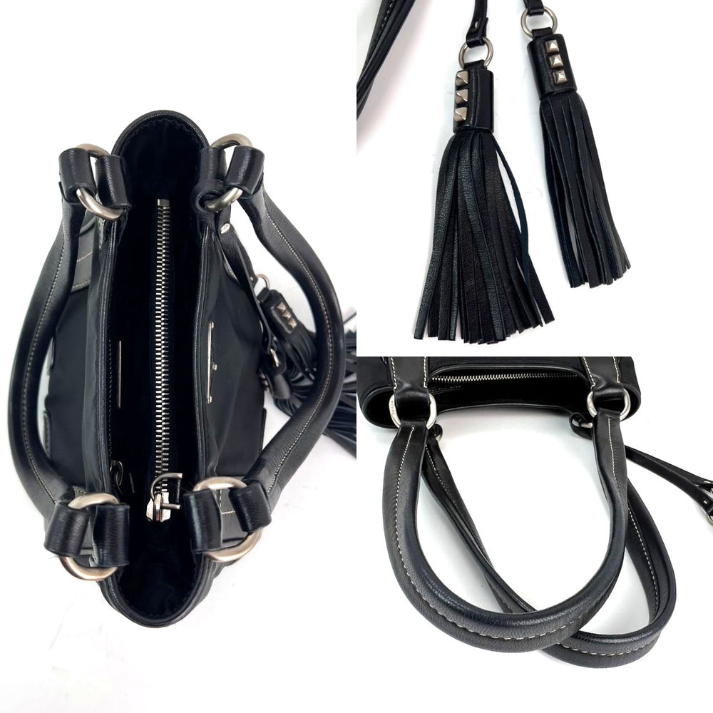
                  
                    Prada Tessuto Small Nylon tassel Black Shoulder Bag
                  
                