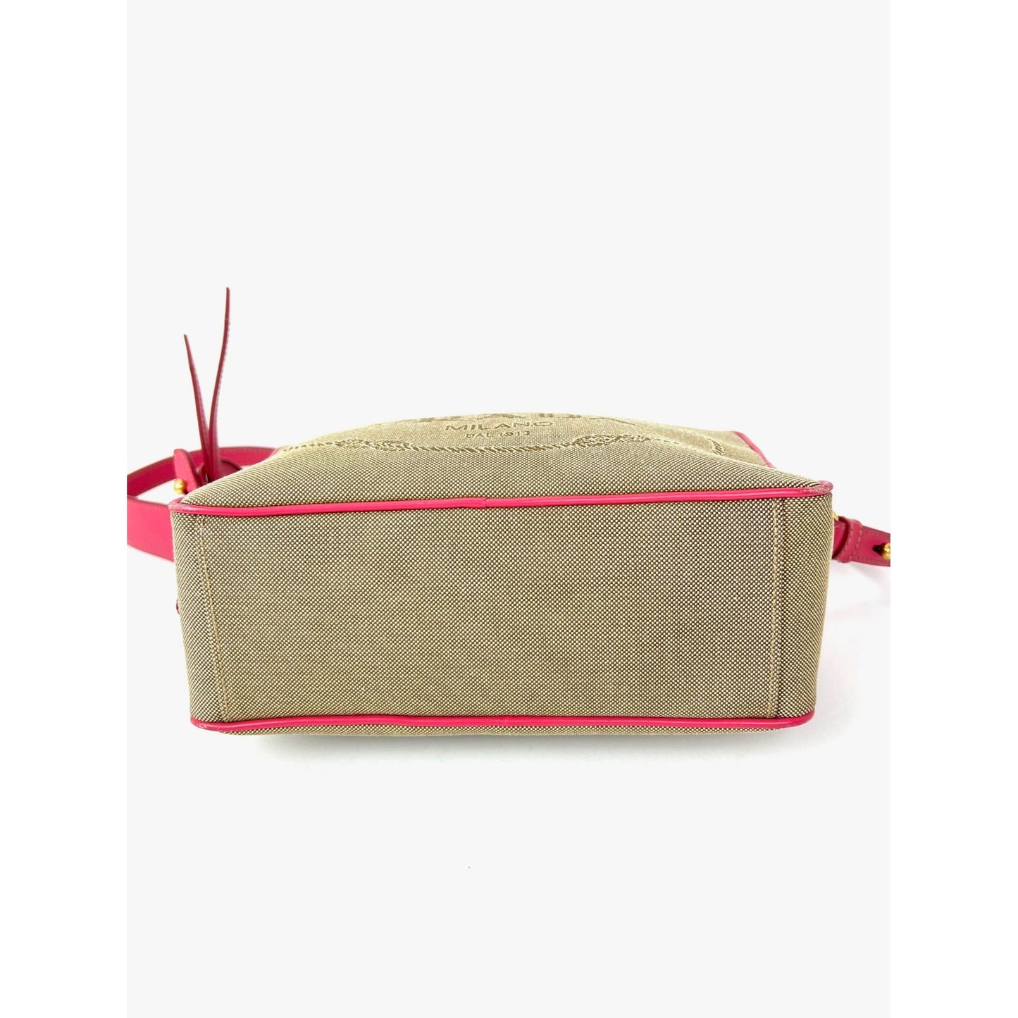 
                  
                    Prada Jacquard Khaki Canvas Camera Corda Peonia Crossbody Bag
                  
                