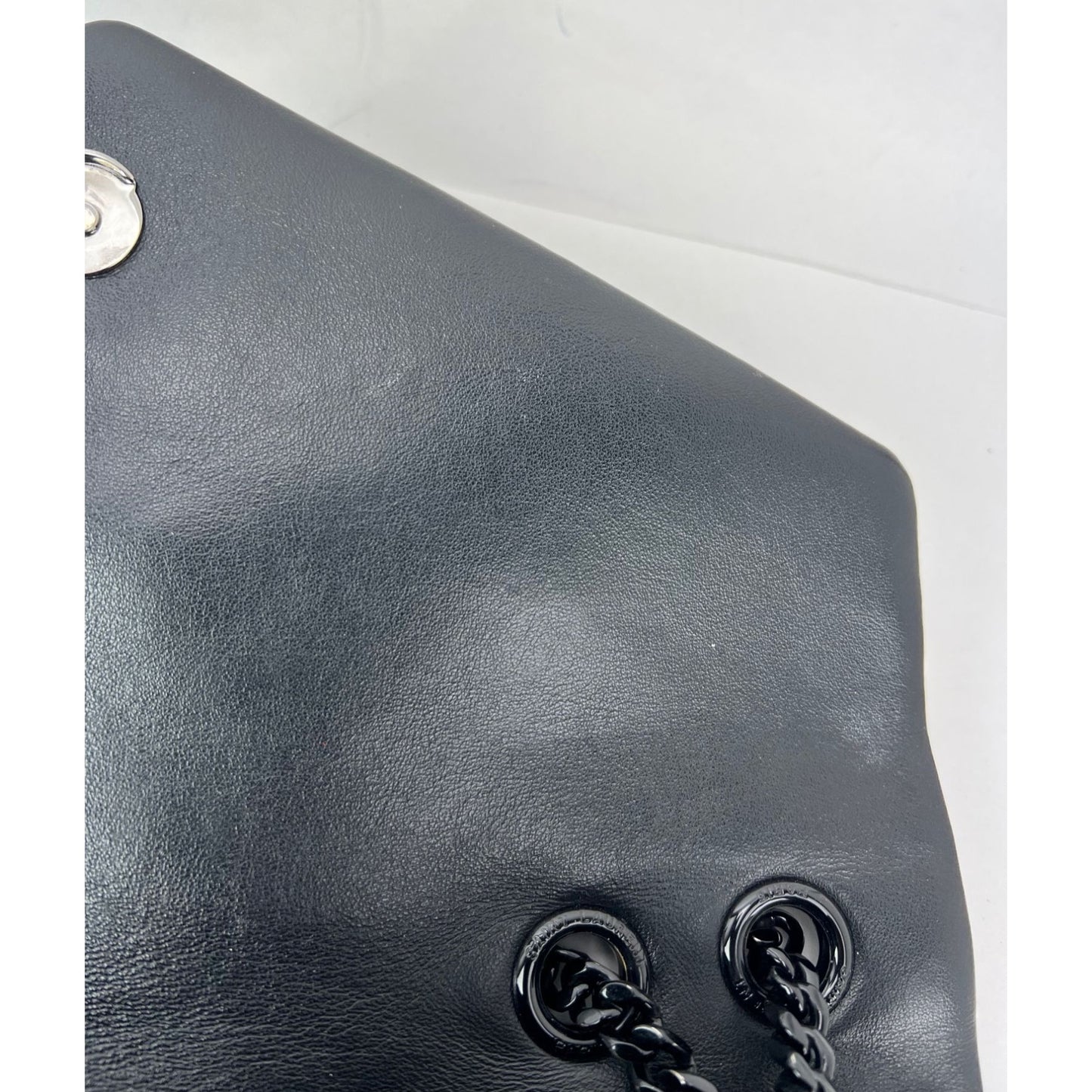 
                  
                    Saint Laurent Medium Loulou Bag Quilted Black Leather Monochrome YSL Flap
                  
                