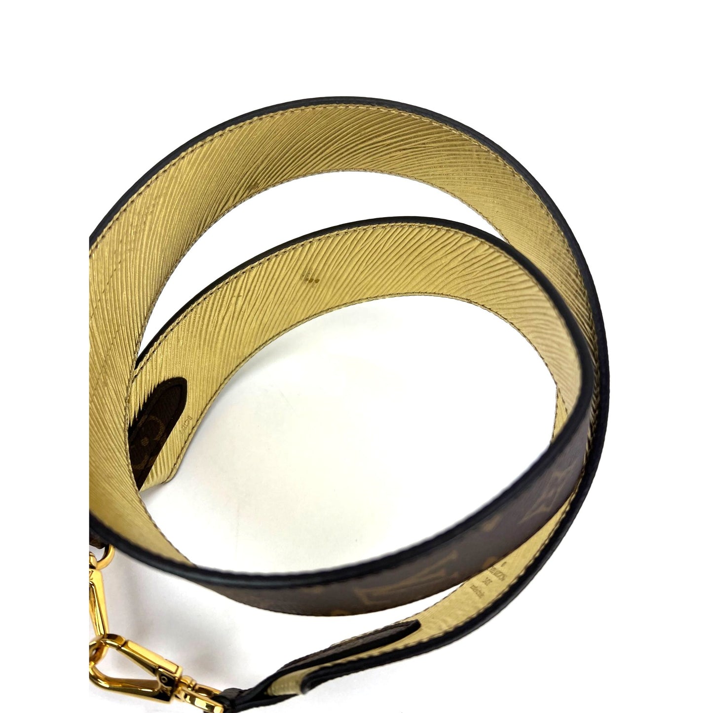 
                  
                    Louis Vuitton Bandouliere Reversible Monogram Gold Epi Leather Shoulder Strap Brown
                  
                