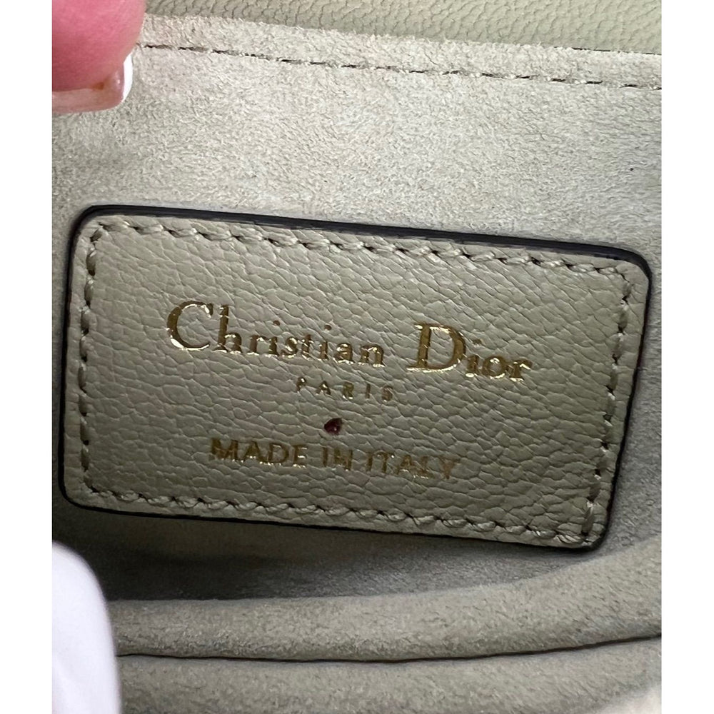 
                  
                    Christian Dior Goatskin Light Green Micro Saddle Bag with Strap
                  
                