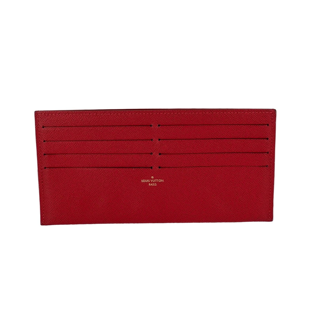 Louis Vuitton Credit Card Red Insert from Felicie Pochette Wallet