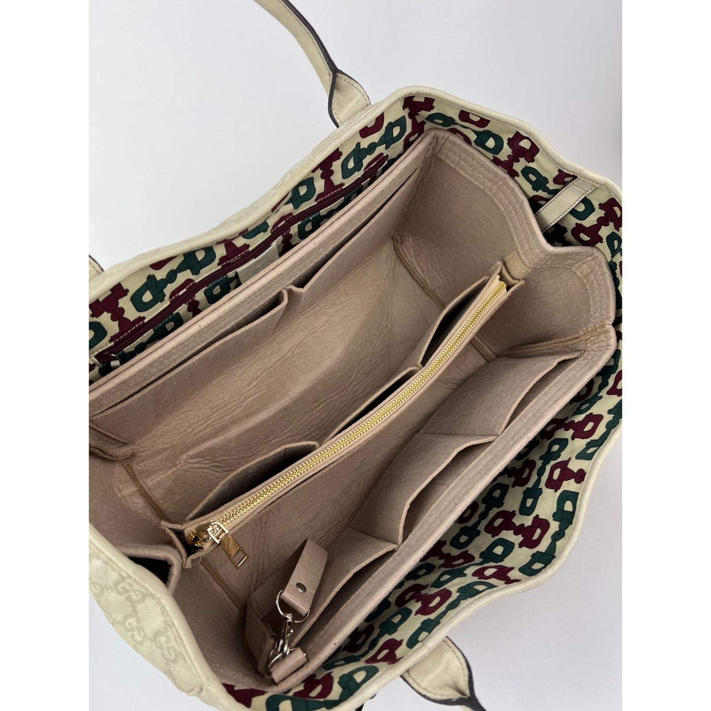 
                  
                    Gucci Guccissima Large Princy White Leather Tote Bag
                  
                