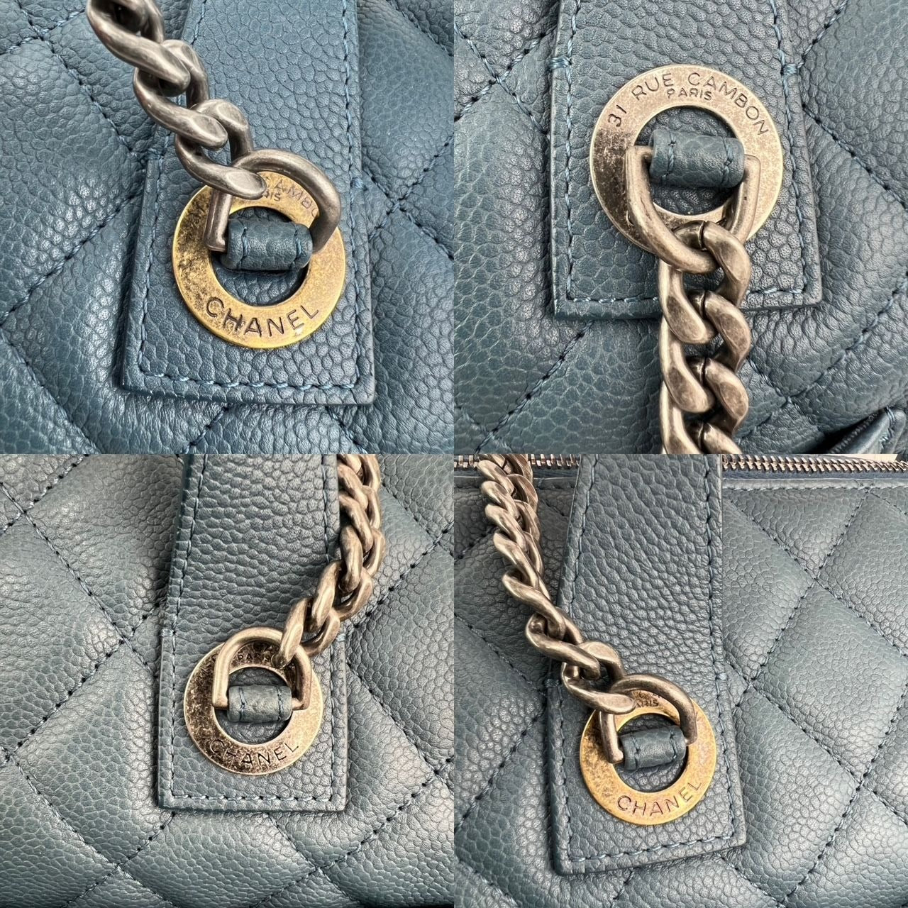 
                  
                    Chanel Quilted Caviar Large Blue Bowling Bag Ruthenium
                  
                