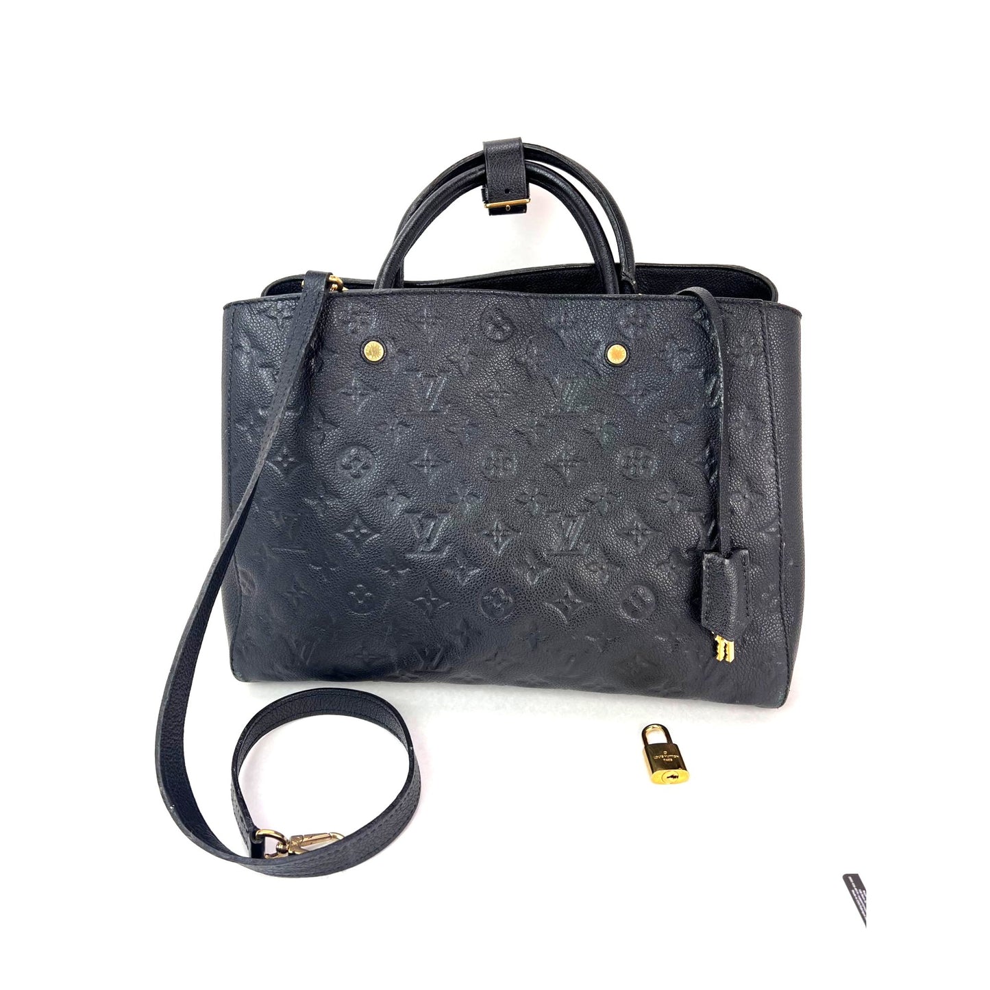 
                  
                    Louis Vuitton Montaigne GM Black Empriente Leather Shouder bag
                  
                