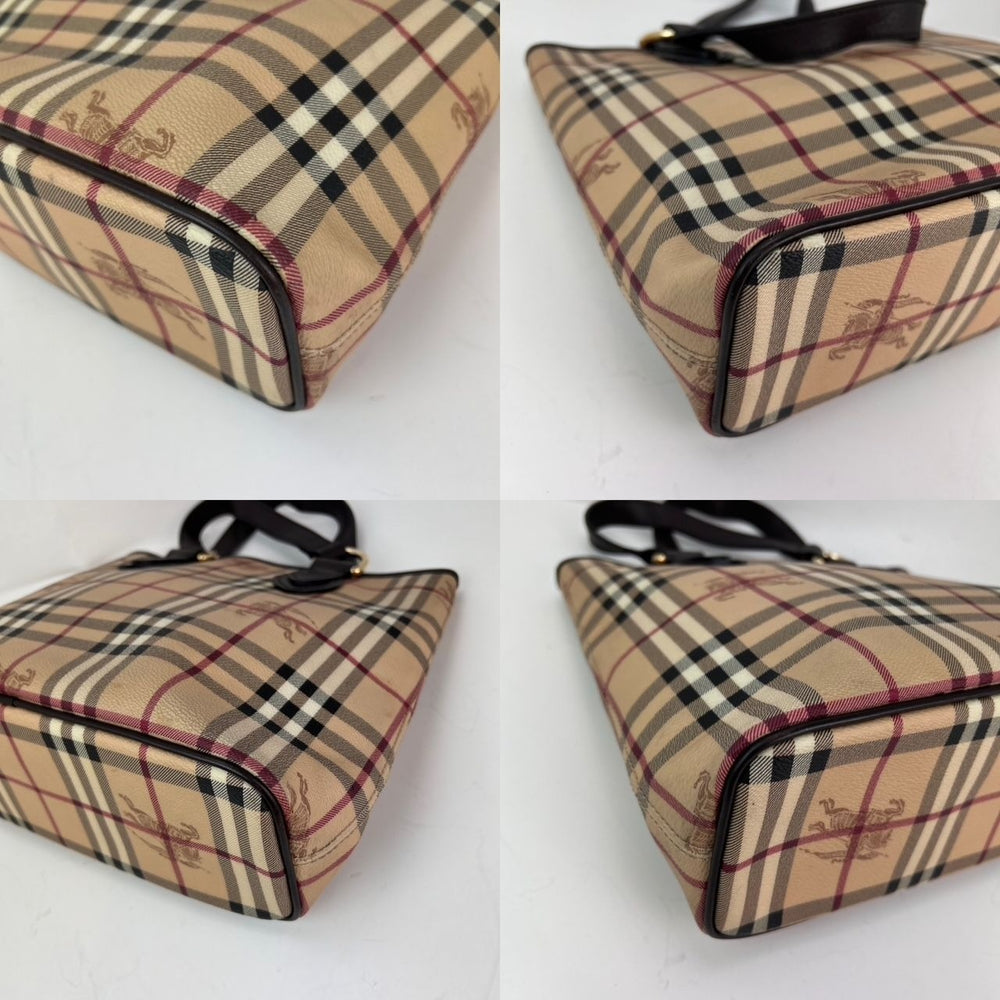 
                  
                    Burberry haymarket Check Small Onslow Brown Tote Bag
                  
                