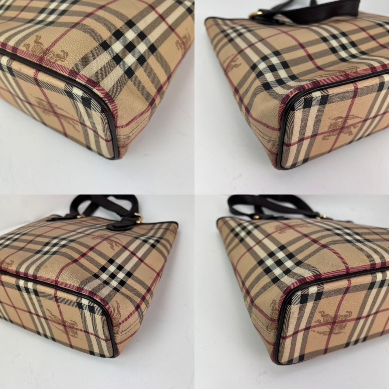 
                  
                    Burberry haymarket Check Small Onslow Brown Tote Bag
                  
                