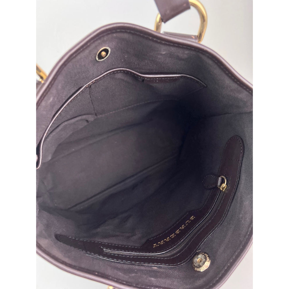 
                  
                    Burberry haymarket Check Small Onslow Brown Tote Bag
                  
                