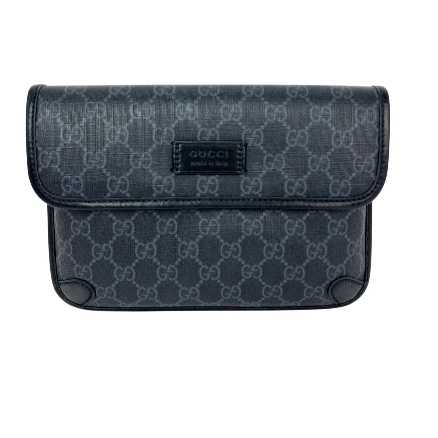 
                  
                    Gucci GG Supreme Web Slim Black Grey Belt Bag
                  
                