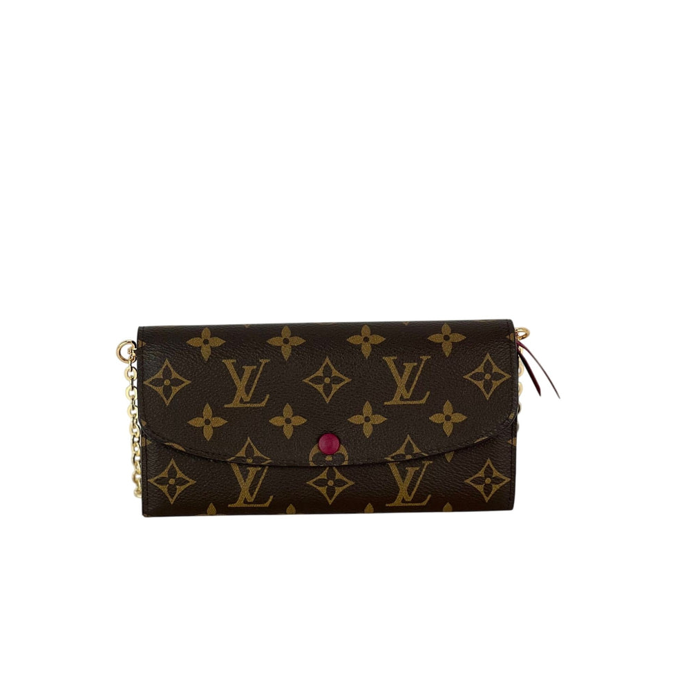 Louis Vuitton Emilie Monogram Fuchsia Wallet Clutch