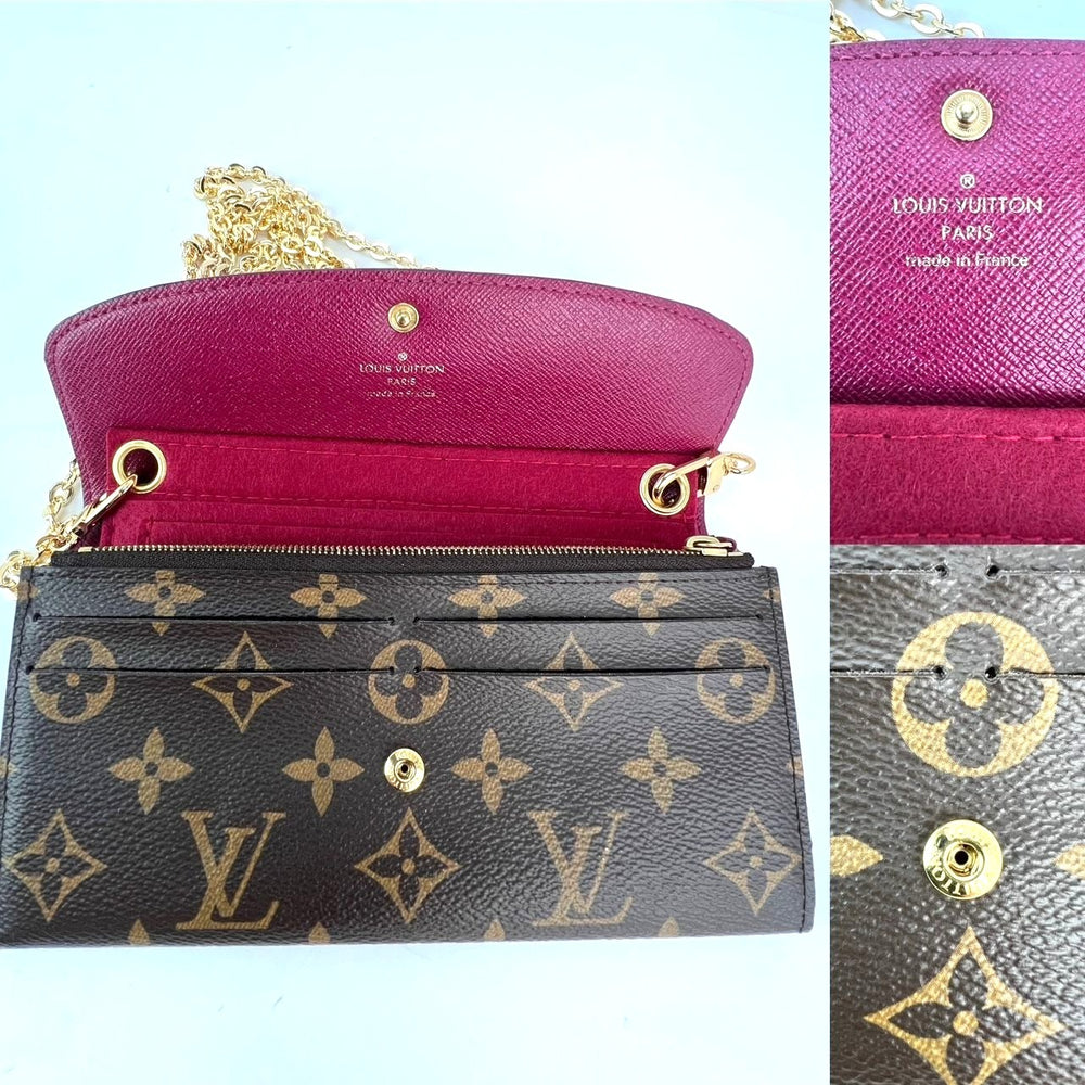 
                  
                    Louis Vuitton Emilie Monogram Fuchsia Wallet Clutch
                  
                