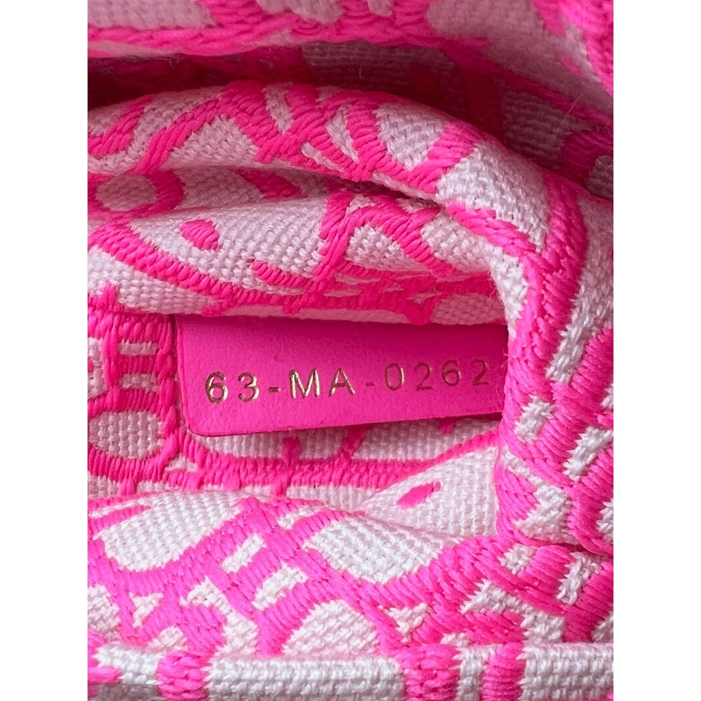 
                  
                    Christian Wicker Oblique Fluorescent Pink Medium Lady Bag
                  
                