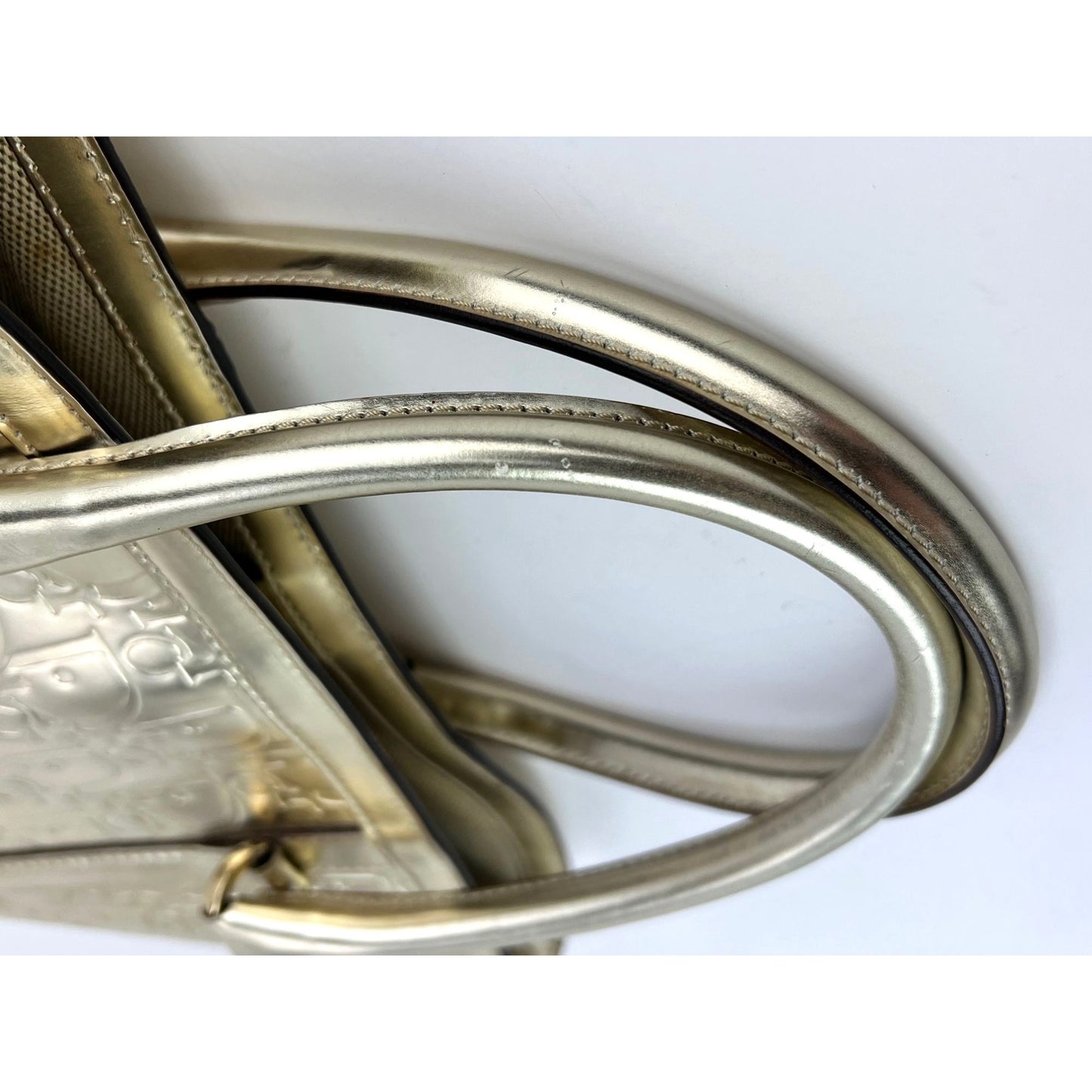 
                  
                    Christian Dior Metallic Oblique Gold Tote Bag
                  
                
