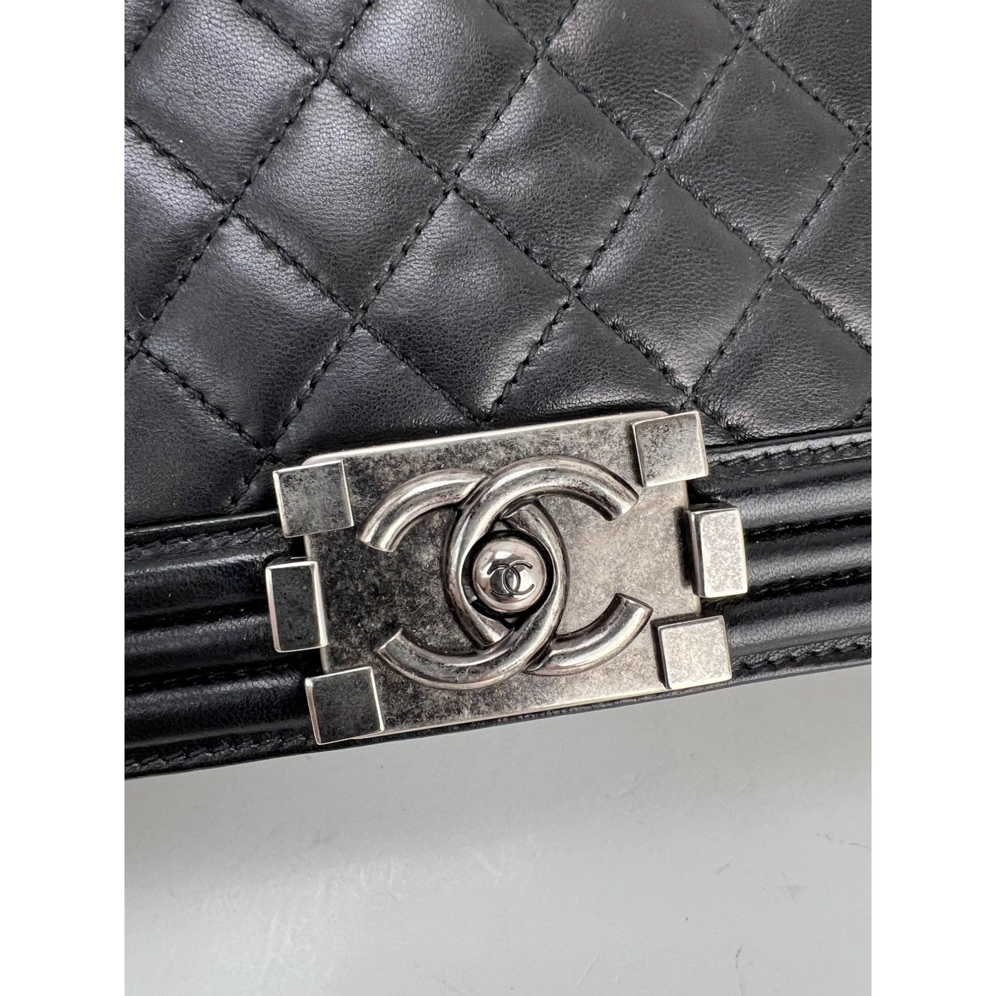 
                  
                    Chanel Lambskin Quilted Black New Medium Boy Flap Bag
                  
                