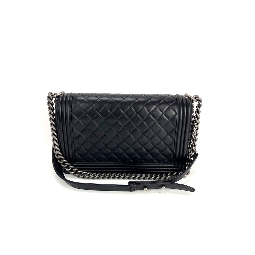 
                  
                    Chanel Lambskin Quilted Black New Medium Boy Flap Bag
                  
                