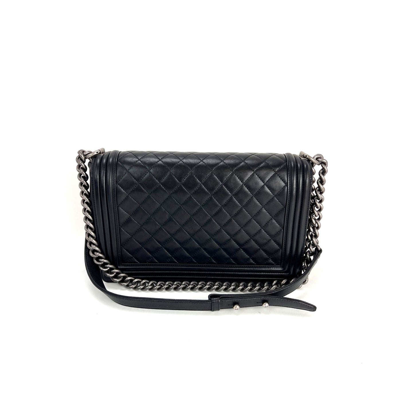 
                  
                    Chanel Lambskin Quilted Black New Medium Boy Flap Bag
                  
                
