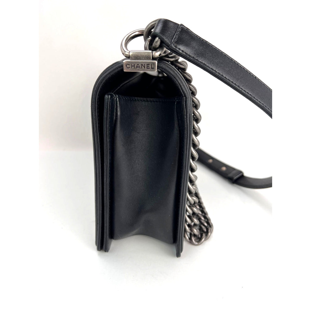 
                  
                    Chanel Lambskin Quilted Black New Medium Boy Flap Bag
                  
                