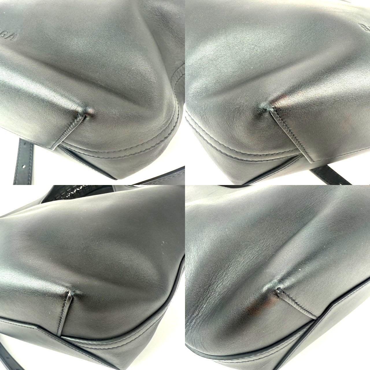 
                  
                    Balenciaga Calfskin Leather Megazip Black Shoulder Bag
                  
                