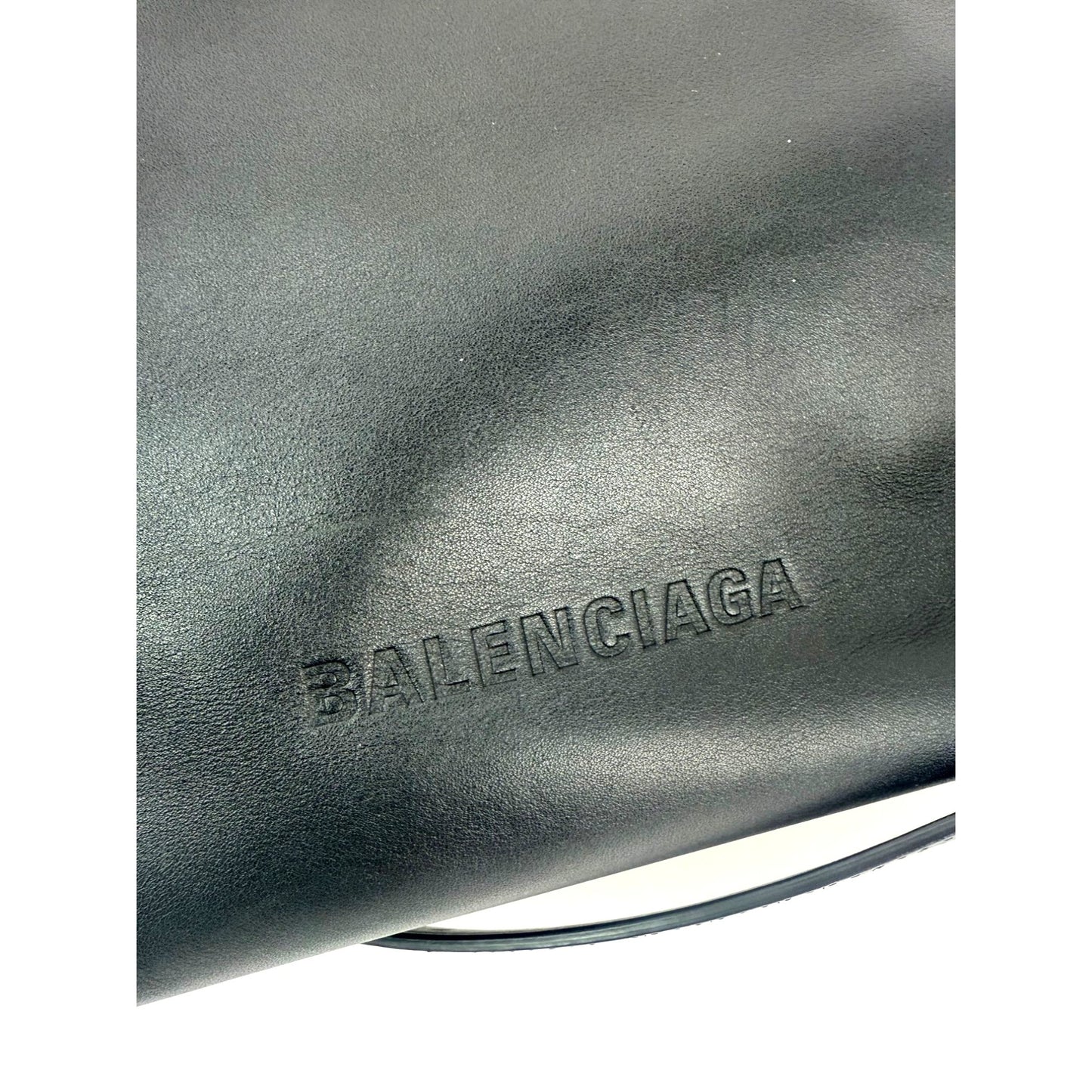 
                  
                    Balenciaga Calfskin Leather Megazip Black Shoulder Bag
                  
                