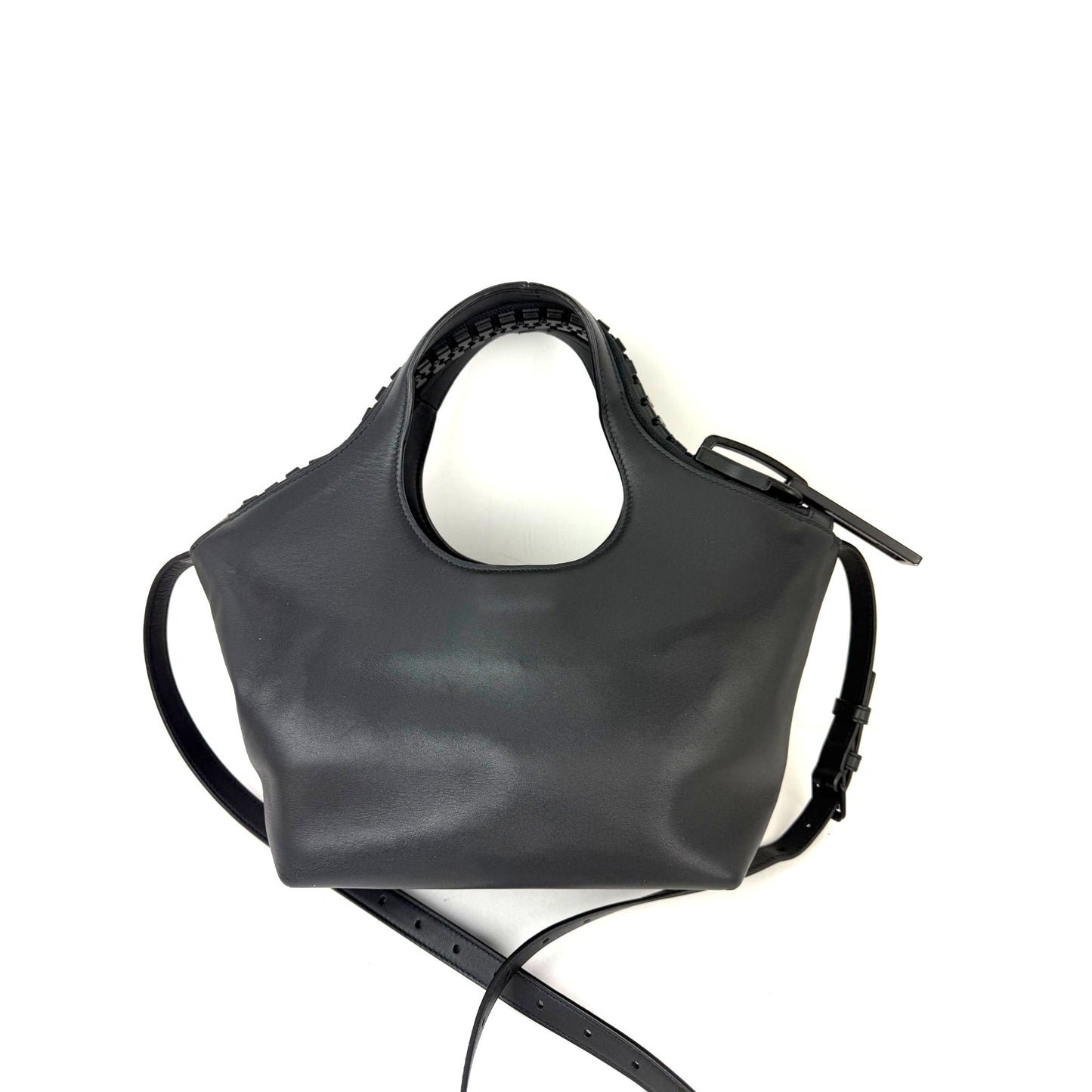 
                  
                    Balenciaga Calfskin Leather Megazip Black Shoulder Bag
                  
                
