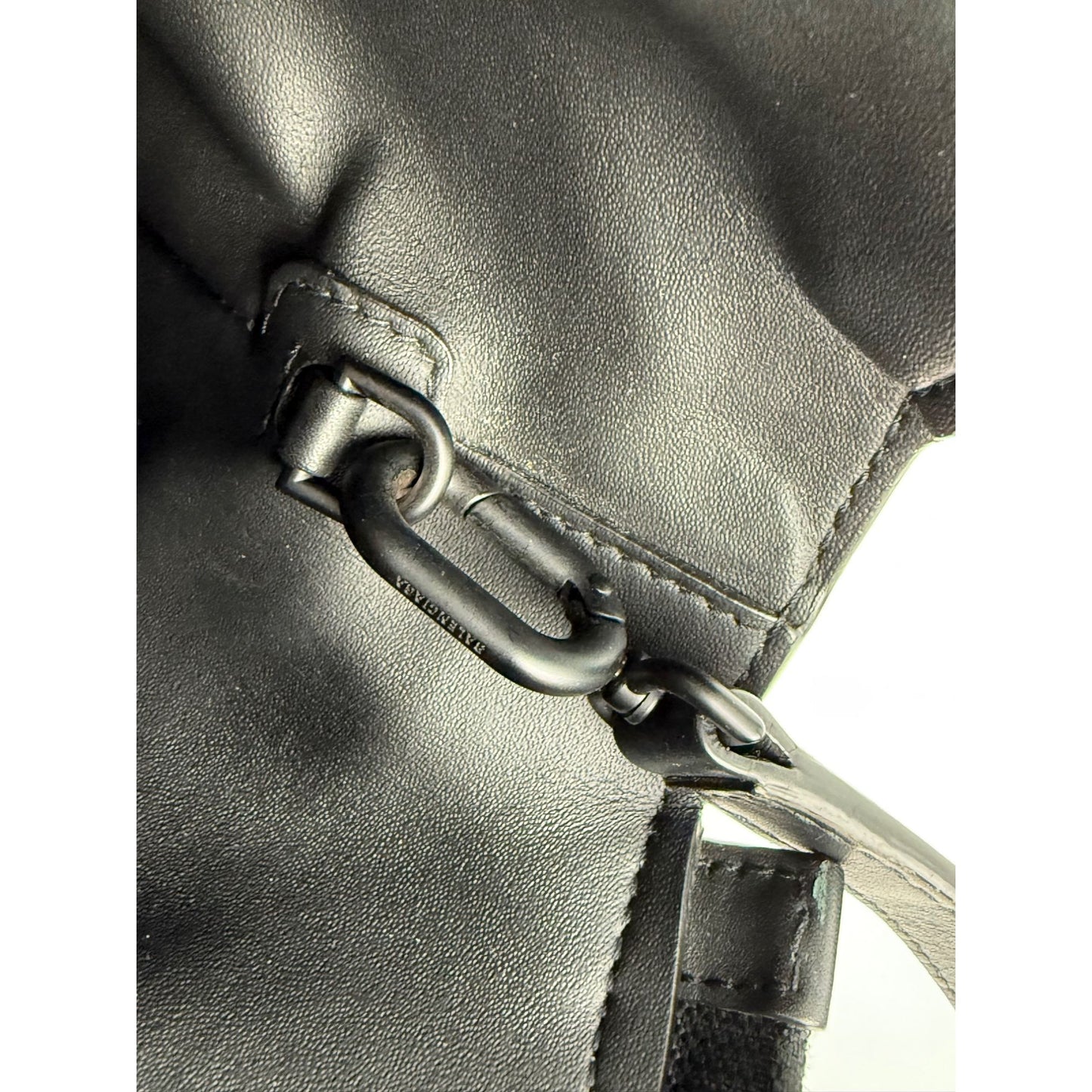 
                  
                    Balenciaga Calfskin Leather Megazip Black Shoulder Bag
                  
                
