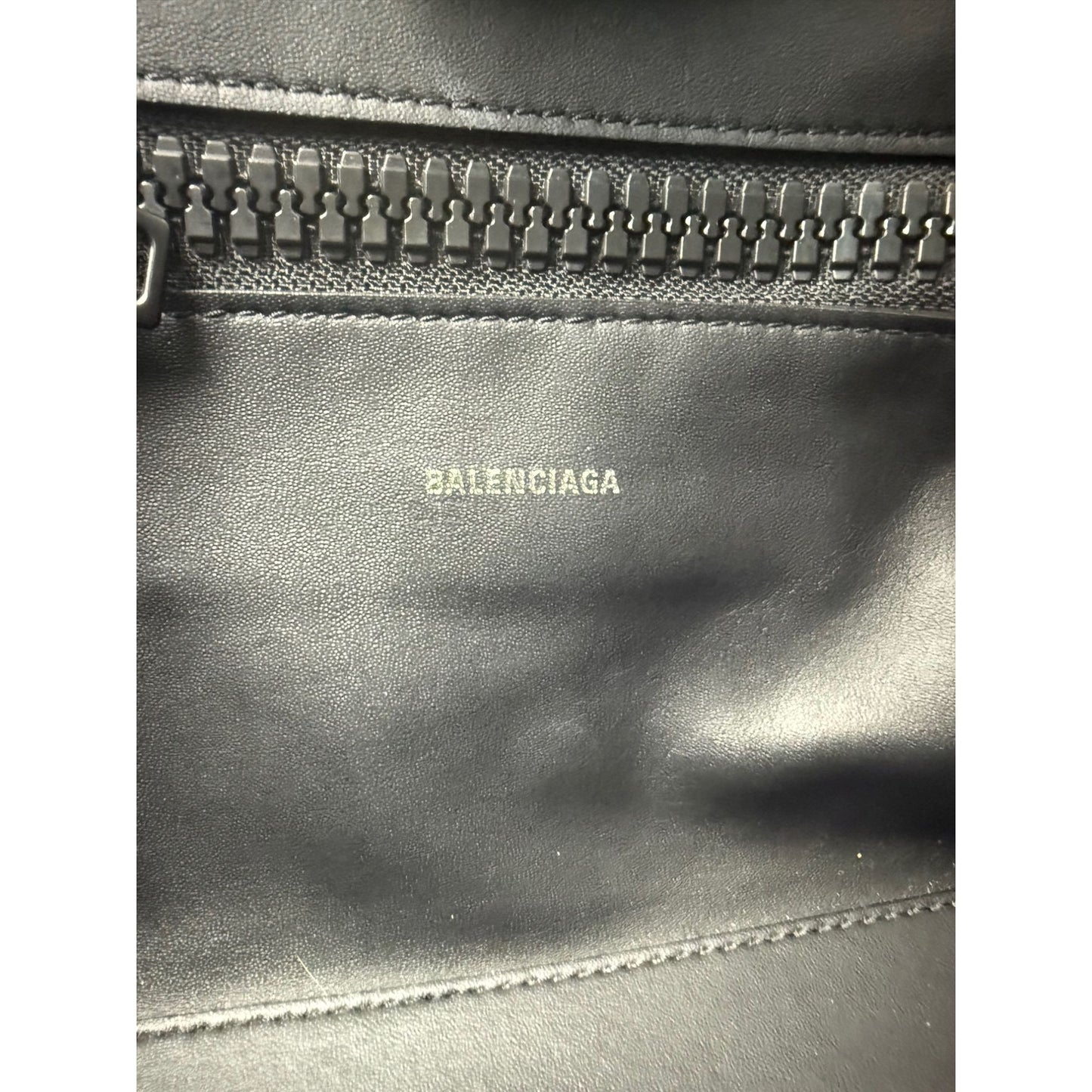 
                  
                    Balenciaga Calfskin Leather Megazip Black Shoulder Bag
                  
                