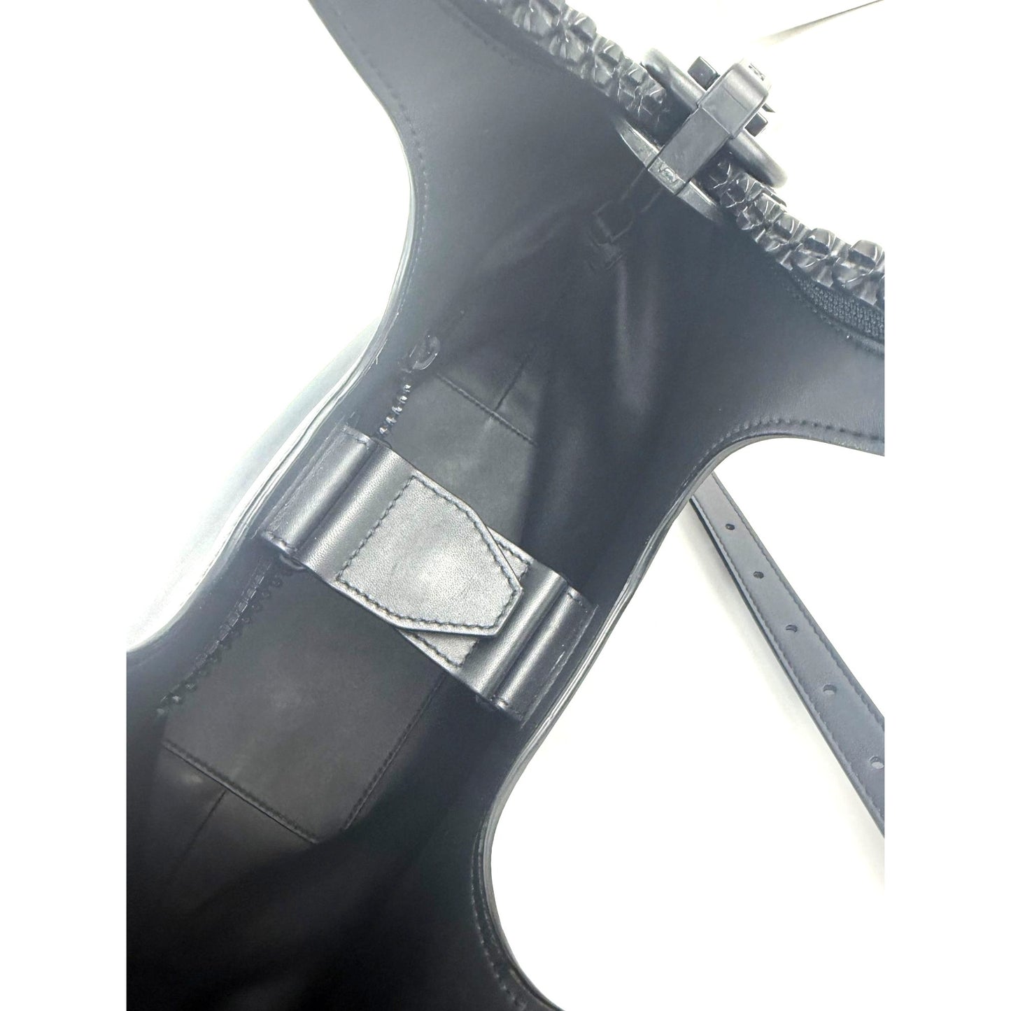
                  
                    Balenciaga Calfskin Leather Megazip Black Shoulder Bag
                  
                
