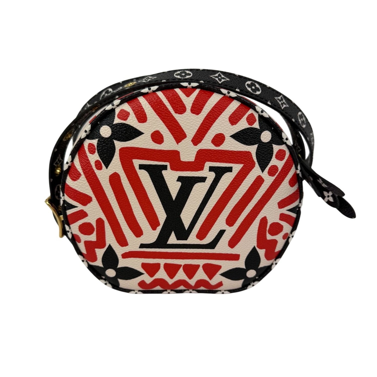 
                  
                    Louis Vuitton Monogram Giant Crafty Boite Chapeau Souple PM Crossbody Bag Rouge Black Creme
                  
                