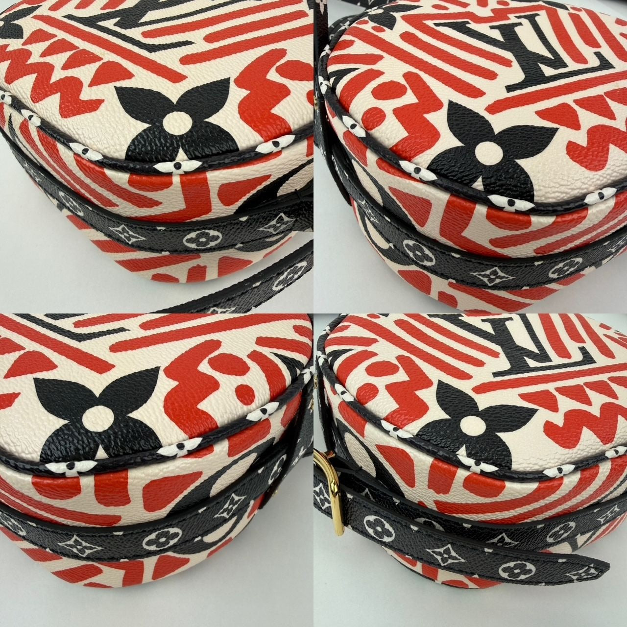 
                  
                    Louis Vuitton Monogram Giant Crafty Boite Chapeau Souple PM Crossbody Bag Rouge Black Creme
                  
                