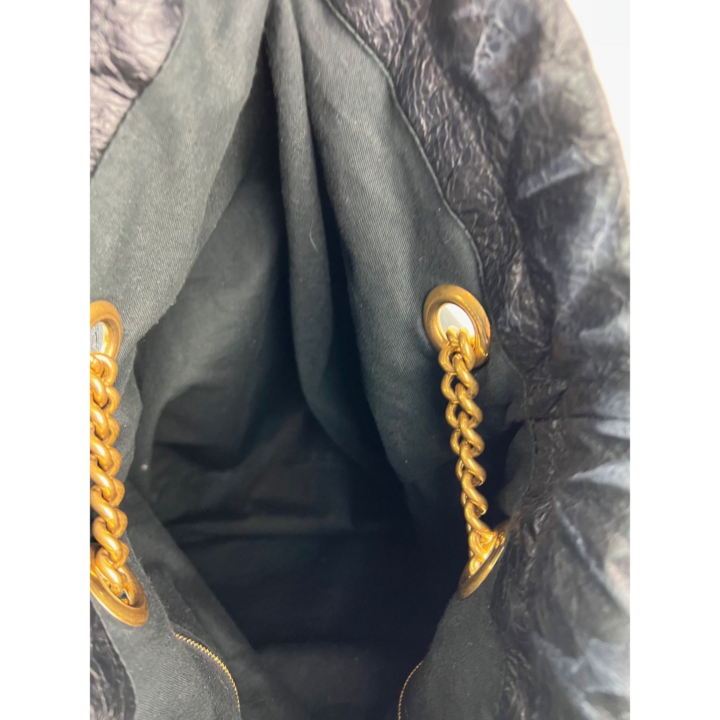 
                  
                    Balenciaga Leather Crush Medium Black Paris Charms Tote Bag
                  
                