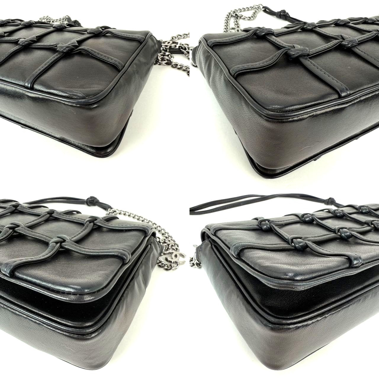 
                  
                    Chanel Lambskin Cruiser Quilted Knot Flap Shoulder Bag
                  
                