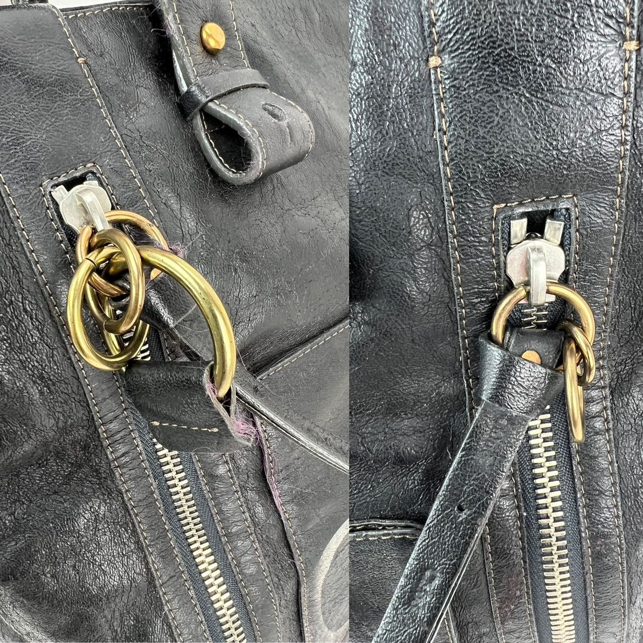 
                  
                    Chloe Eclipse Logo Embellished Black Leather Tote  EBAY LIVE
                  
                