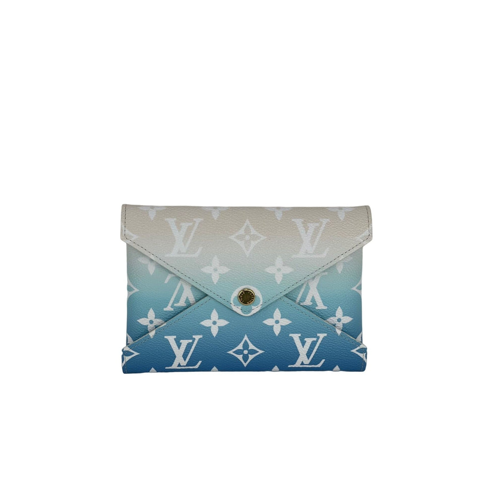 LOUIS VUITTON Kirigami Pool Blue Pochette Medium Clutch