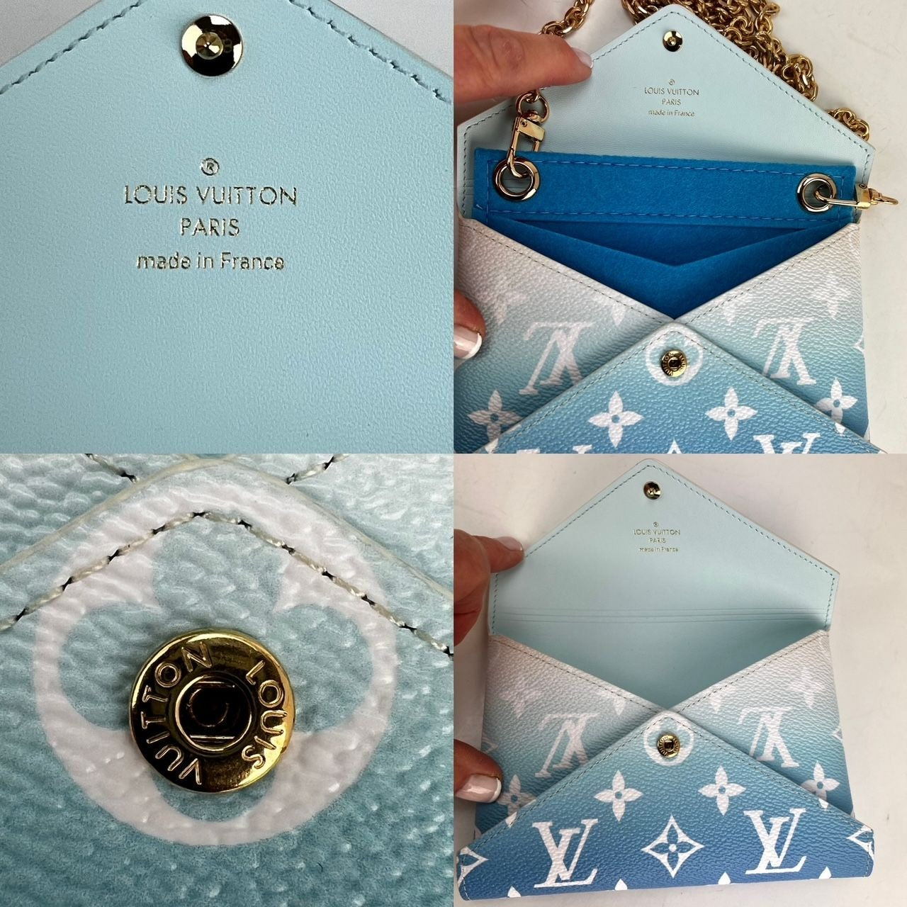 
                  
                    LOUIS VUITTON Kirigami Pool Blue Pochette Medium Clutch
                  
                