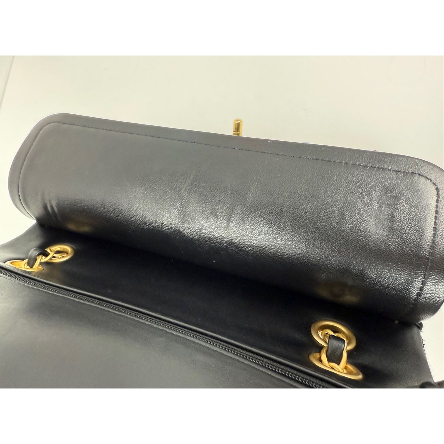 
                  
                    Chanel Jersey Knit Quilted Crystal Embellished Medium Double Flap Shoulder Bag
                  
                