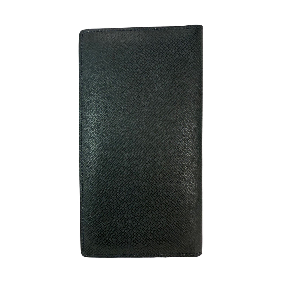 
                  
                    LOUIS VUITTON Taiga Brazza Long Bifold Dark Blue Leather Wallet
                  
                