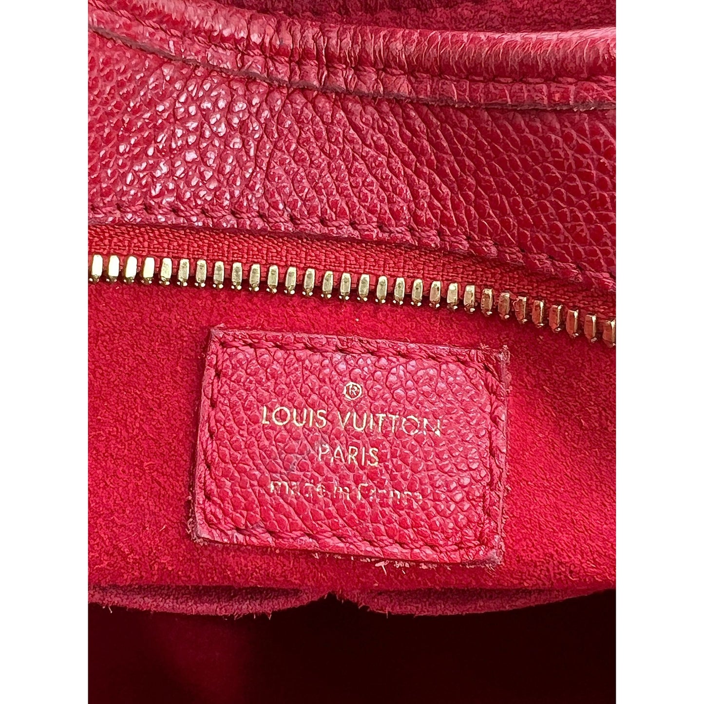 LOUIS VUITTON Popincourt MM Monogram Red Leather Shoulder Hand Bag