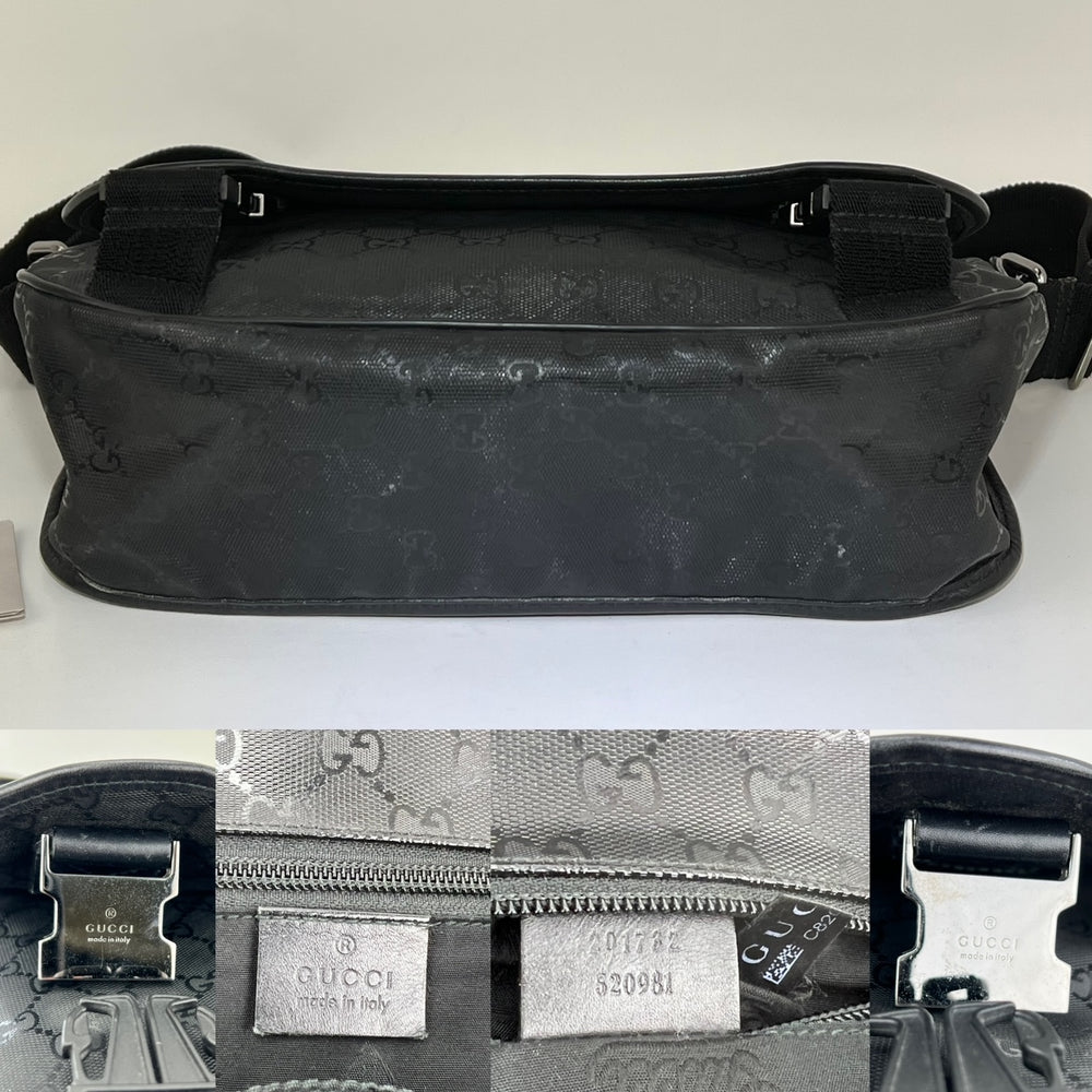 GUCCI GG Canvas Messenger Bag Medium Grey 450950-K571T-8666 - KICKS CREW