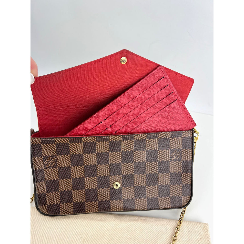 What's in my Bag + REVIEW!  Louis Vuitton Pochette Felicie Damier