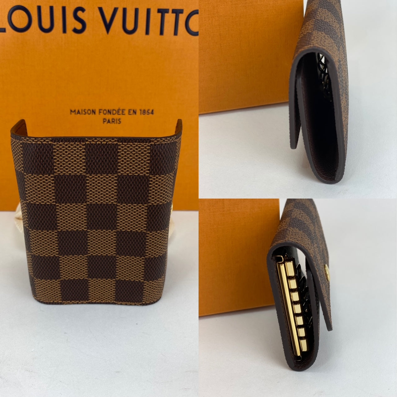 NEW Authentic Louis Vuitton Damier Canvas 6 Key Holder – Paris Station Shop