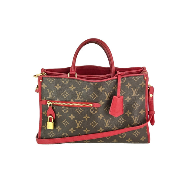 Louis Vuitton Popincourt mm Monogram Red Leather Shoulder Hand Bag