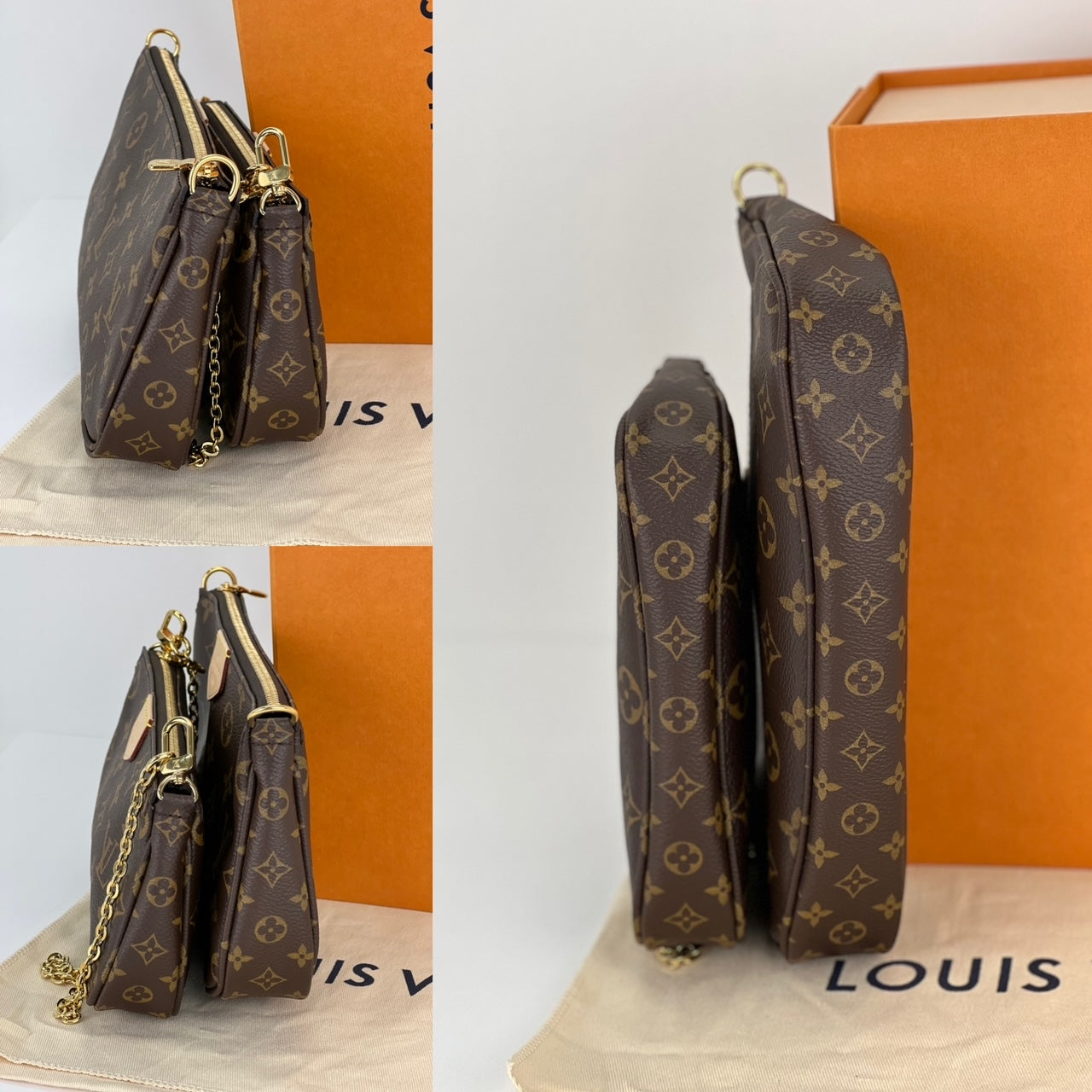 Louis Vuitton Orsay Canvas Clutch Bag (pre-owned) in Brown